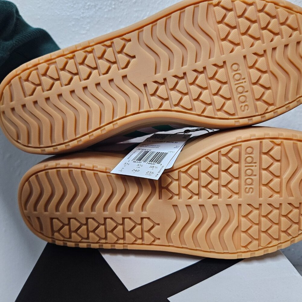 Adidas VL Court Bold Clear Pink Court Green Size 7 Womens Platform Sneaker NEW - Picture 13 of 16